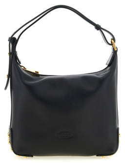 TOD'S - Black Metal Dots Mini Shoulder Bag