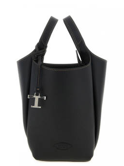 TOD'S - Black T Timeless Mini Bucket Bag