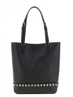Valentino Garavani - Black Rockstud Small Tote Bag