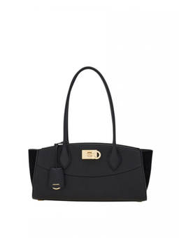Ferragamo - Black Studio Soft Medium Shoulder Bag