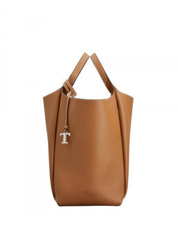 TOD'S - Brown Logo Small Bucket Bag
