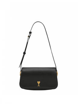 AMI Paris - Black Logo Small Shoulder Bag