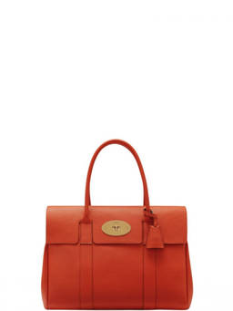 Mulberry - Orange Bayswater Large Tote Bag