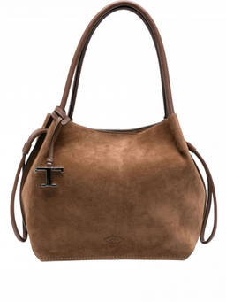 TOD'S - Dark Brown Buz Medium Shoulder Bag