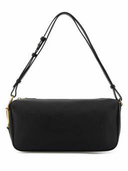 Gucci - Black Half Horsebit Medium Shoulder Bag