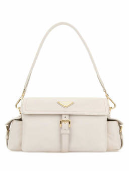 PRADA - Natural Logo Medium Shoulder Bag
