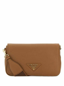 PRADA - Caramel Logo Small Shoulder Bag