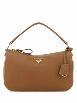 PRADA - Caramel Logo Small Shoulder Bag