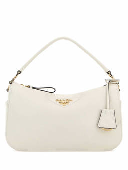 PRADA - White Logo Small Shoulder Bag