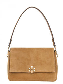 TORY BURCH - Light Brown Charlie Small Shoulder Bag