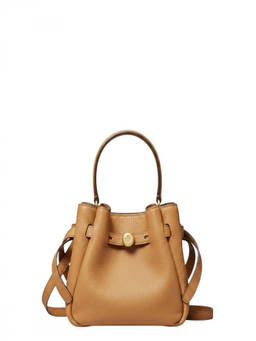 TORY BURCH - Brown Romy Mini Bucket Bag