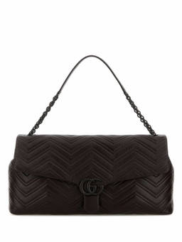 Gucci - Dark Brown Gg Marmont Shoulder Bag