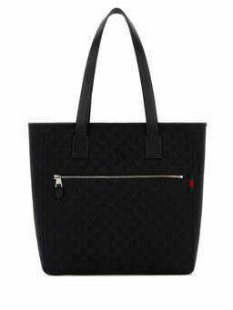 Gucci - Black Gg Top Zip Medium Tote Bag