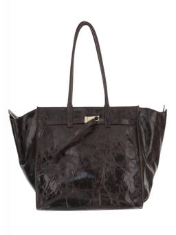 Benedetta Bruzziches - Dark Brown La Petite Top Zip Tote Bag
