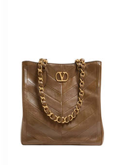 Valentino Garavani - Brown Laseine Tote Bag