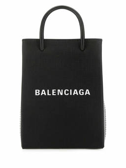 Balenciaga - Black Logo Tote Bag