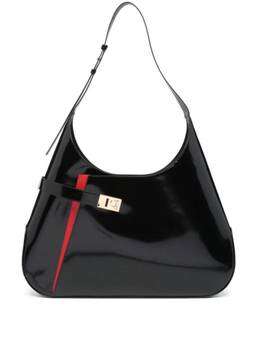 Ferragamo - Black Classic Solid Shoulder Bag