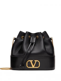 Valentino Garavani - Black VLogo Signature Mini Bucket Bag