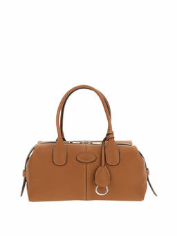 TOD'S - Brown Logo Small Duffle Bag