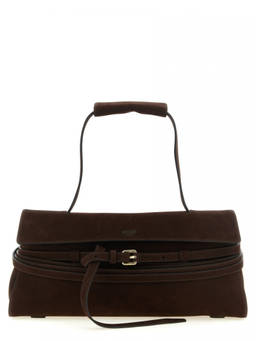 Moschino - Dark Brown Tie Me Large Shoulder Bag