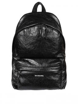 Balenciaga - Black Leather Backpack