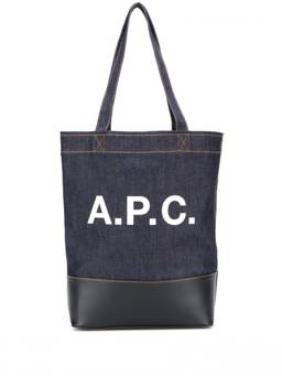 A.P.C. - Blue Axel Cotton Tote Bag
