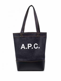 A.P.C. - Blue Axel Small Cotton Tote Bag