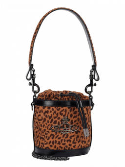 Vivienne Westwood - Leopard Print Daisy Mini Bucket Bag