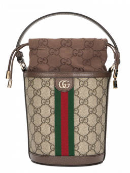 Gucci - Beige Ophidia Mini Bucket Bag