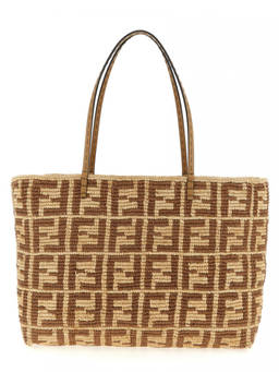Fendi - Beige Roll Large shopping bag