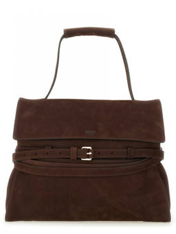 Moschino - Brown Tie Me Small Shoulder Bag