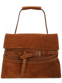 Moschino - Brown Tie Me Large Shoulder Bag