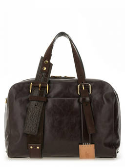 Moschino - Dark Brown Logo Large Duffle Bag