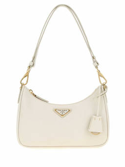PRADA - White Logo Mini Shoulder Bag