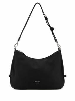 PRADA - Black Fold Large Shoulder Bag