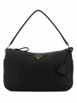 PRADA - Black Logo Medium Shoulder bag