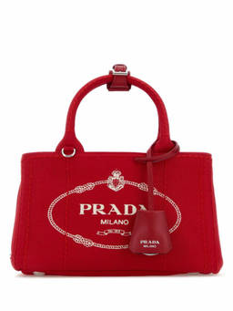 PRADA - Red Logo Mini Tote Bag