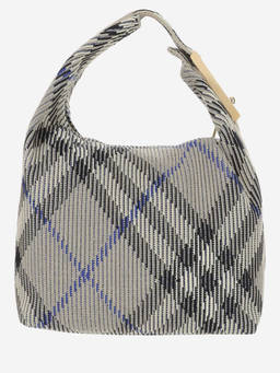 Burberry - Green Peg checked medium Hobo bag