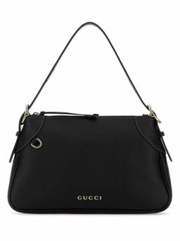 Gucci - Black Gg Emblem Medium Shoulder Bag