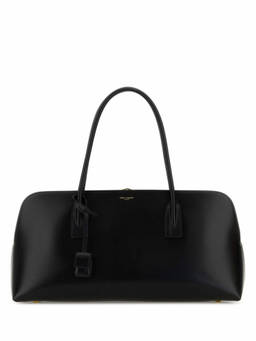Saint Laurent - Black Logo Top Zip Tote Bag