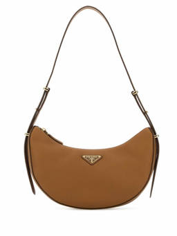 PRADA - Brown Logo Mini Shoulder Bag