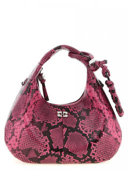 Ganni - Pink Logo Small Hobo