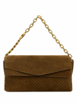 Gucci - Brown Suede Large Shoulder Bag