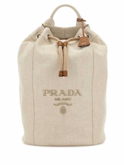 PRADA - Natural Logo Backpack