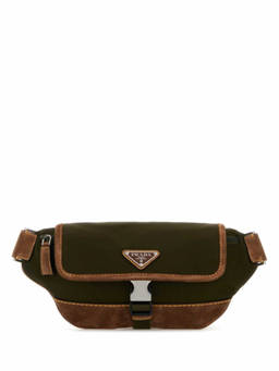 PRADA - Olive Logo Sling Bag
