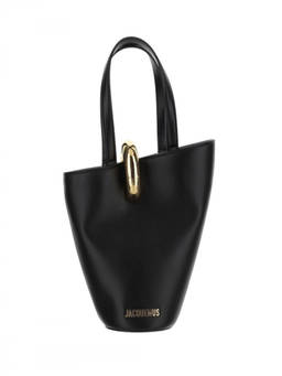 JACQUEMUS - Black Bambola Small Tote Bag