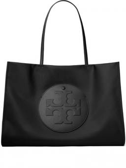 TORY BURCH - Black Ella Large Tote Bag