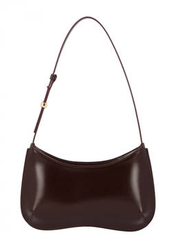 JACQUEMUS - Maroon Le Bisou Small shoulder bag