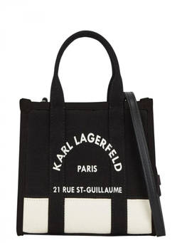 Karl Lagerfeld - Black Rue St-Guillaume Mini Tote Bag