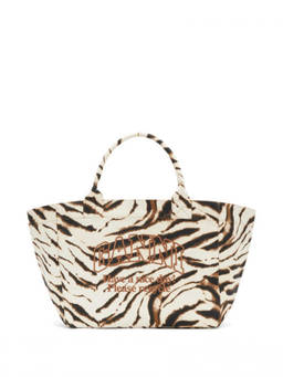 Ganni - White Logo Xxl Tote Bag